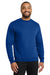 Port & Company PC78 Mens Core Pill Resistant Fleece Crewneck Sweatshirt True Royal Blue Model Front