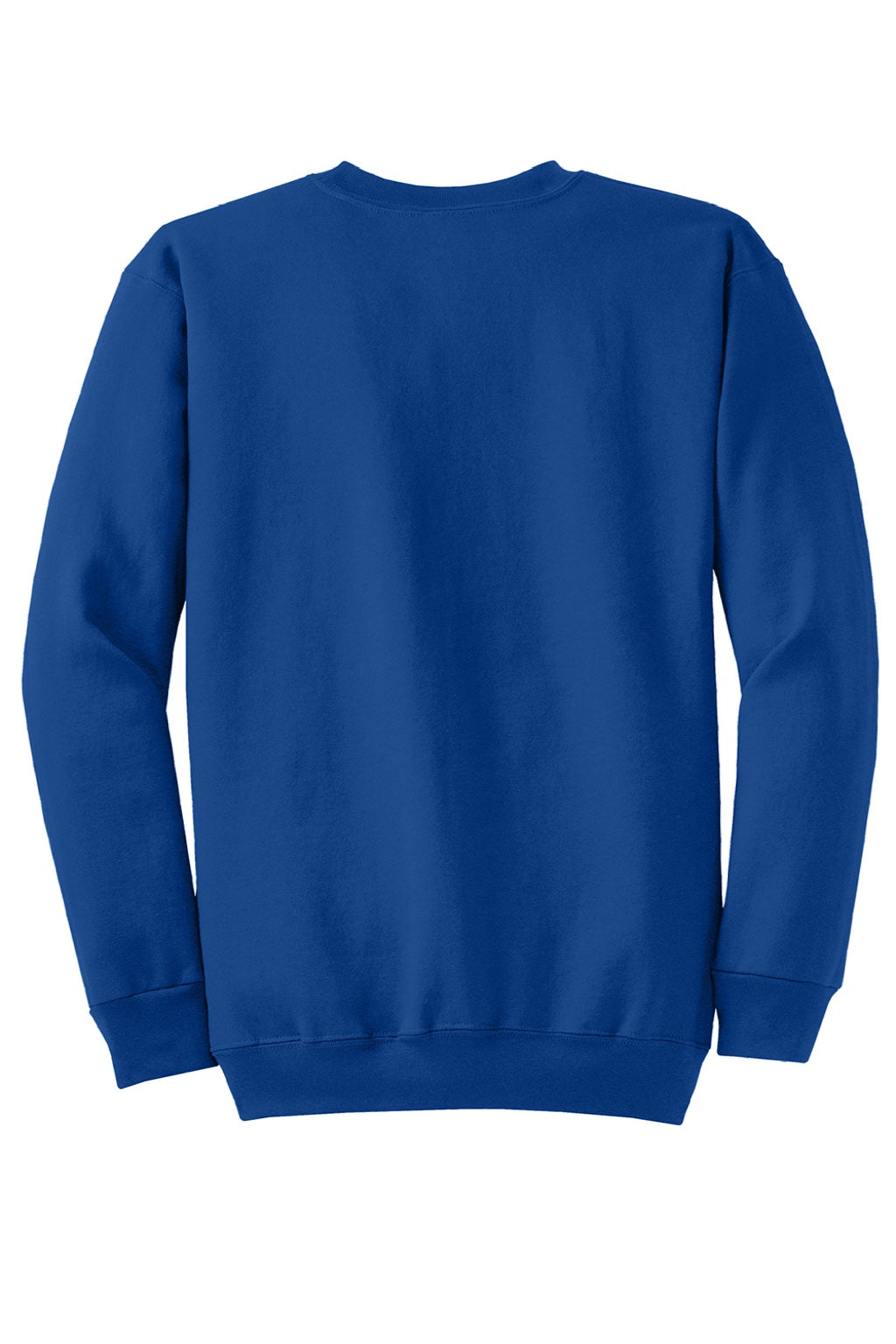 Port & Company PC78 Mens Core Pill Resistant Fleece Crewneck Sweatshirt True Royal Blue Flat Back