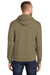Port & Company PC78H/PC78HT Mens Core Pill Resistant Fleece Hooded Sweatshirt Hoodie w/ Pouch Pocket Coyote Brown Model Back