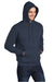 Port & Company PC78H/PC78HT Mens Core Pill Resistant Fleece Hooded Sweatshirt Hoodie w/ Pouch Pocket Navy Blue Model 3q