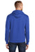 Port & Company PC78H/PC78HT Mens Core Pill Resistant Fleece Hooded Sweatshirt Hoodie w/ Pouch Pocket True Royal Blue Model Back