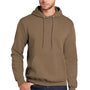 Port & Company Mens Core Pill Resistant Fleece Hooded Sweatshirt Hoodie w/ Pouch Pocket - Woodland Brown
