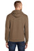 Port & Company PC78H/PC78HT Mens Core Pill Resistant Fleece Hooded Sweatshirt Hoodie w/ Pouch Pocket Woodland Brown Model Back