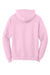 Port & Company PC78H/PC78HT Mens Core Pill Resistant Fleece Hooded Sweatshirt Hoodie w/ Pouch Pocket Cherry Blossom Pink Flat Back