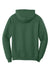 Port & Company PC78H/PC78HT Mens Core Pill Resistant Fleece Hooded Sweatshirt Hoodie w/ Pouch Pocket Heather Forest Green Flat Back