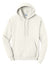 Port & Company PC78H/PC78HT Mens Core Pill Resistant Fleece Hooded Sweatshirt Hoodie w/ Pouch Pocket Ivory Flat Front