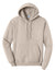 Port & Company PC78H/PC78HT Mens Core Pill Resistant Fleece Hooded Sweatshirt Hoodie w/ Pouch Pocket Light Sand Brown Flat Front