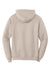 Port & Company PC78H/PC78HT Mens Core Pill Resistant Fleece Hooded Sweatshirt Hoodie w/ Pouch Pocket Light Sand Brown Flat Back