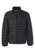 Weatherproof 15600 Mens 32 Degrees Packable Down Wind & Water Resistant Full Zip Jacket Black Flat Front