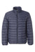 Weatherproof 15600 Mens 32 Degrees Packable Down Wind & Water Resistant Full Zip Jacket Classic Navy Blue Flat Front
