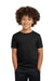 Gildan 42000B Youth Performance Jersey Moisture Wicking Short Sleeve Crewneck T-Shirt Black Model Front
