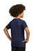 Gildan 42000B Youth Performance Jersey Moisture Wicking Short Sleeve Crewneck T-Shirt Navy Blue Model Back