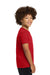 Gildan 42000B Youth Performance Jersey Moisture Wicking Short Sleeve Crewneck T-Shirt Red Model Side