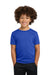 Gildan 42000B Youth Performance Jersey Moisture Wicking Short Sleeve Crewneck T-Shirt Royal Blue Model Front