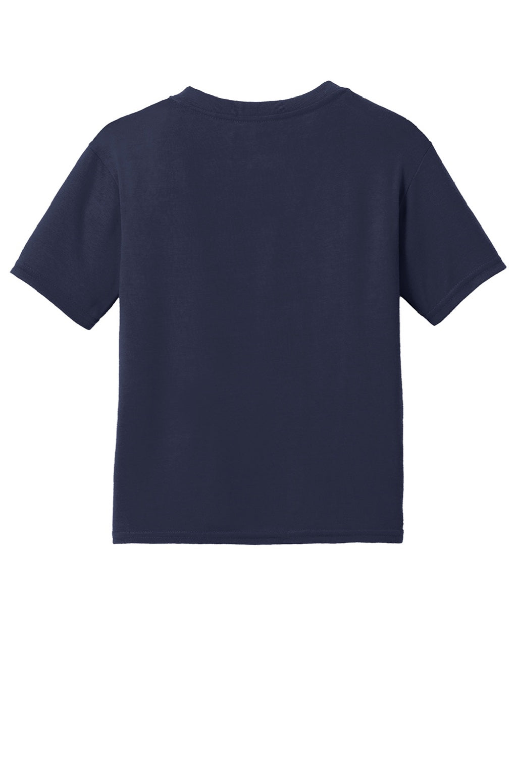 Gildan 42000B Youth Performance Jersey Moisture Wicking Short Sleeve Crewneck T-Shirt Navy Blue Flat Back