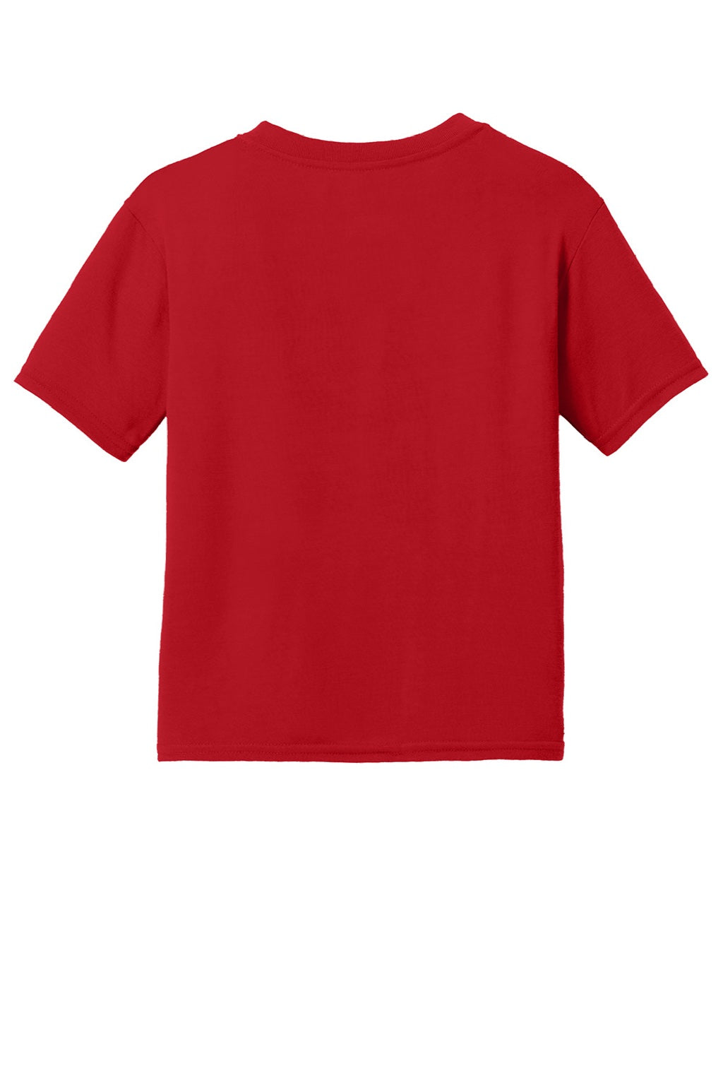 Gildan 42000B Youth Performance Jersey Moisture Wicking Short Sleeve Crewneck T-Shirt Red Flat Back