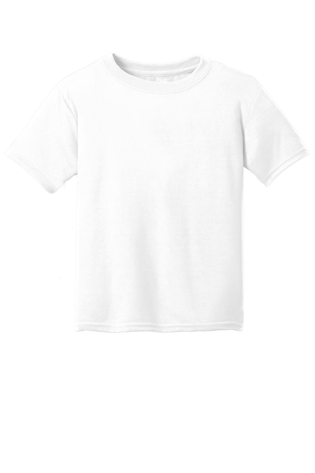 Gildan 42000B Youth Performance Jersey Moisture Wicking Short Sleeve Crewneck T-Shirt White Flat Front