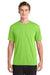 Gildan 42000 Mens Performance Jersey Moisture Wicking Short Sleeve Crewneck T-Shirt Lime Green Model Front