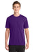 Gildan 42000 Mens Performance Jersey Moisture Wicking Short Sleeve Crewneck T-Shirt Purple Model Front