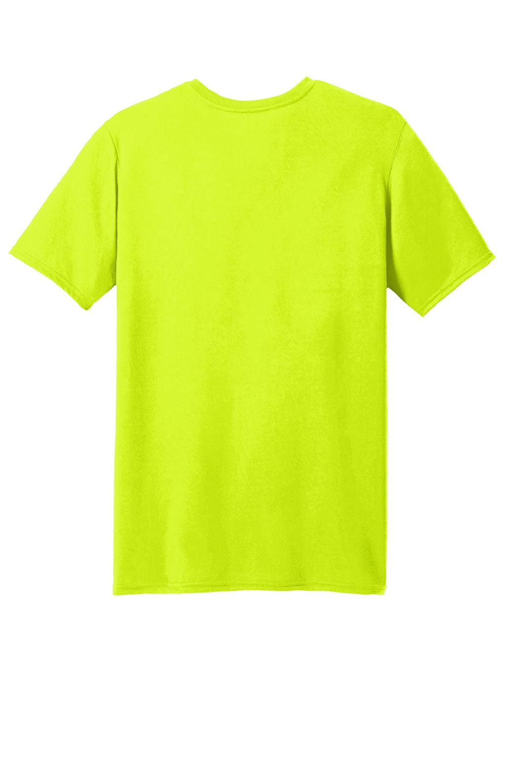 Gildan 42000 Mens Performance Jersey Moisture Wicking Short Sleeve Crewneck T-Shirt Safety Green Flat Back
