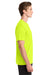 Gildan 42000 Mens Performance Jersey Moisture Wicking Short Sleeve Crewneck T-Shirt Safety Green Model Side