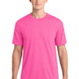 Gildan Mens Performance Jersey Moisture Wicking Short Sleeve Crewneck T-Shirt - Safety Pink