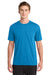 Gildan 42000 Mens Performance Jersey Moisture Wicking Short Sleeve Crewneck T-Shirt Sapphire Blue Model Front