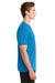 Gildan 42000 Mens Performance Jersey Moisture Wicking Short Sleeve Crewneck T-Shirt Sapphire Blue Model Side