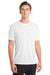 Gildan 42000 Mens Performance Jersey Moisture Wicking Short Sleeve Crewneck T-Shirt White Model Front
