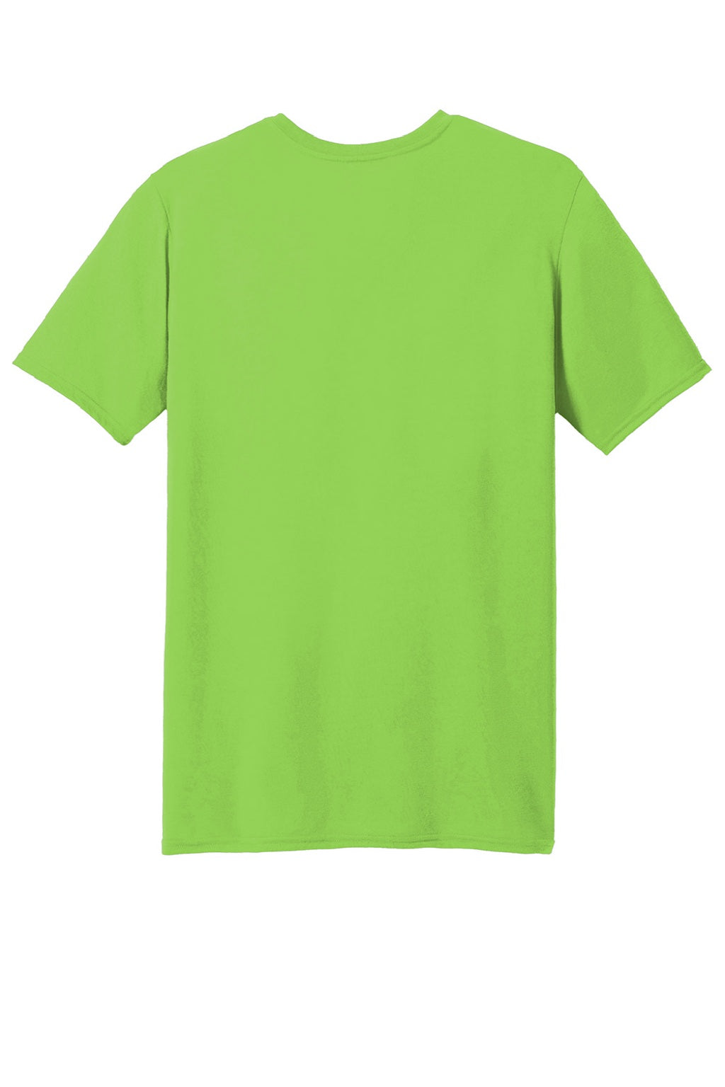 Gildan 42000 Mens Performance Jersey Moisture Wicking Short Sleeve Crewneck T-Shirt Lime Green Flat Back