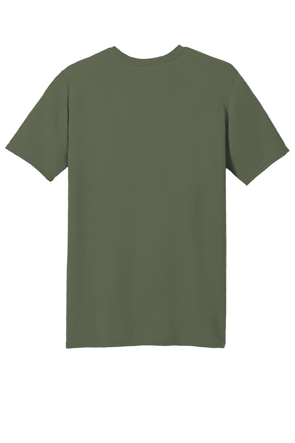 Gildan 42000 Mens Performance Jersey Moisture Wicking Short Sleeve Crewneck T-Shirt Military Green Flat Back