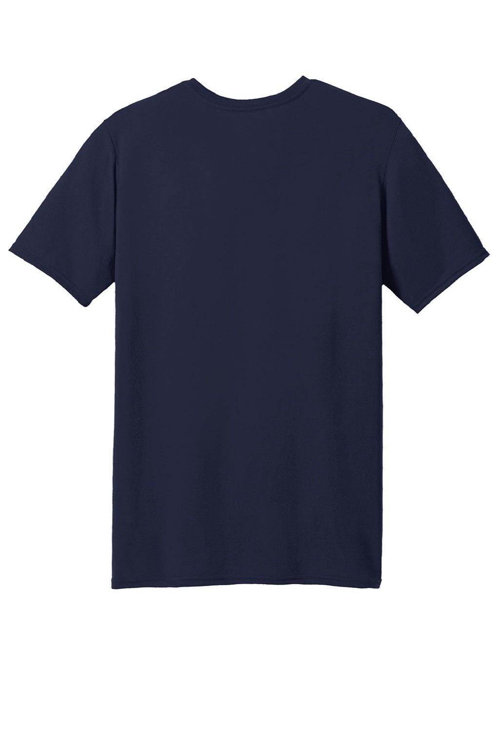 Gildan 42000 Mens Performance Jersey Moisture Wicking Short Sleeve Crewneck T-Shirt Navy Blue Flat Back