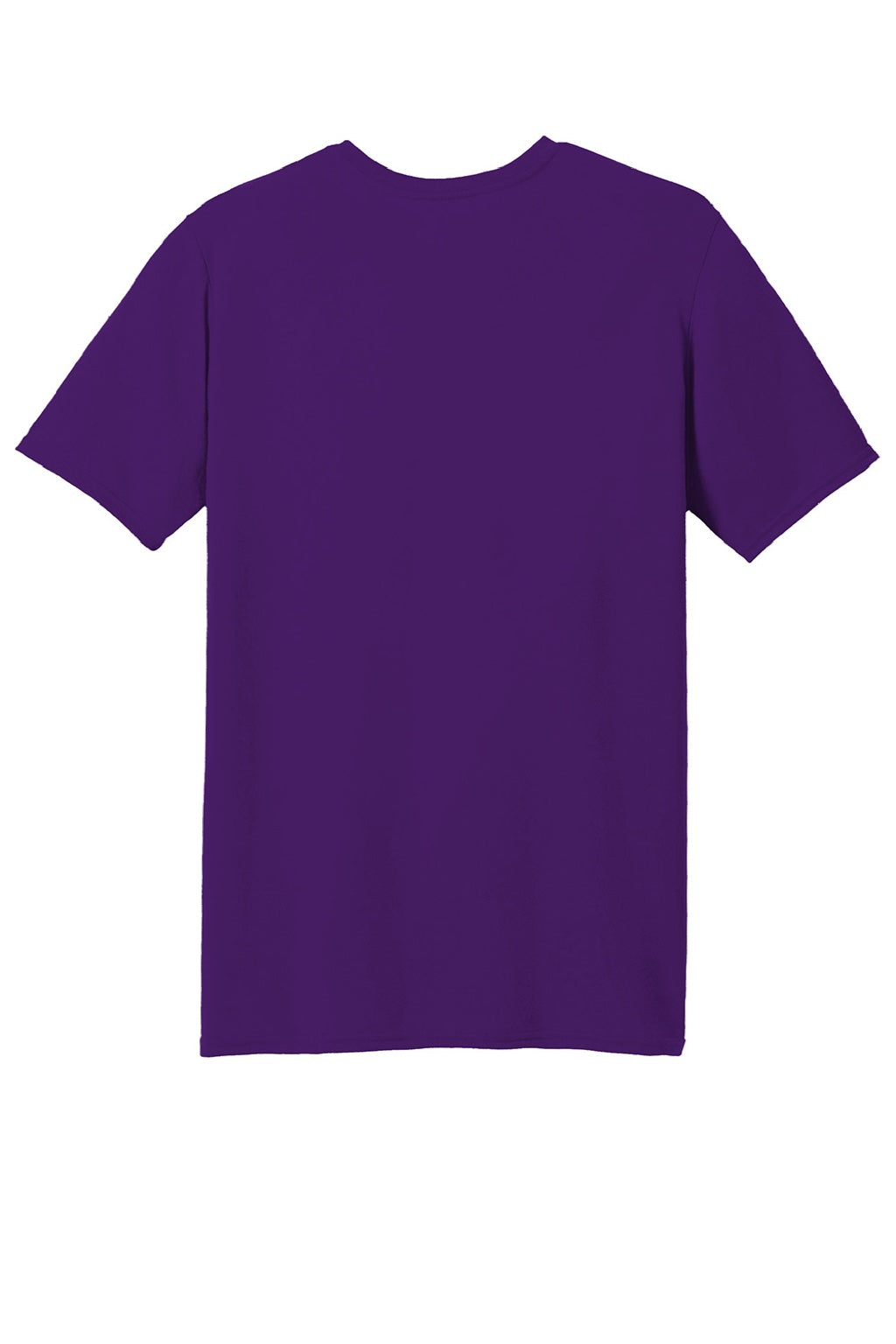 Gildan 42000 Mens Performance Jersey Moisture Wicking Short Sleeve Crewneck T-Shirt Purple Flat Back