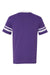 Augusta Sportswear 360 Mens Short Sleeve V-Neck T-Shirt Purple/White Model Flat Back