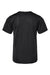 Augusta Sportswear 791 Youth Nexgen Moisture Wicking Short Sleeve Crewneck T-Shirt Black Flat Back