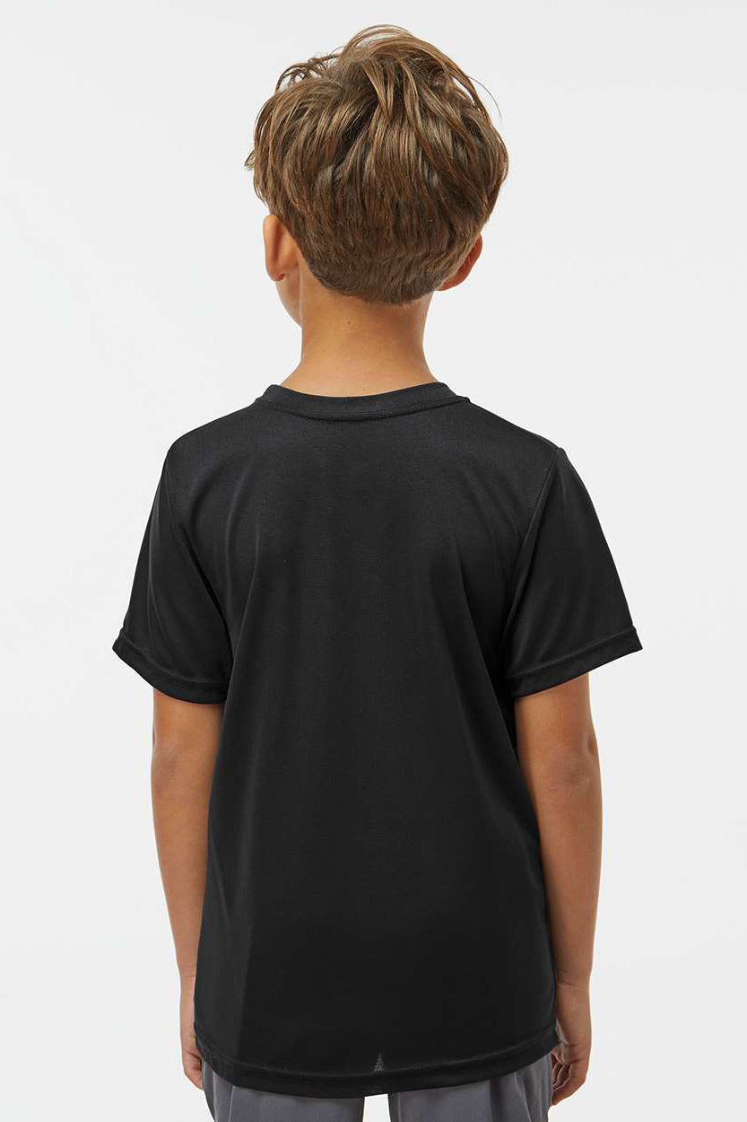 Augusta Sportswear 791 Youth Nexgen Moisture Wicking Short Sleeve Crewneck T-Shirt Black Model Back