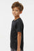 Augusta Sportswear 791 Youth Nexgen Moisture Wicking Short Sleeve Crewneck T-Shirt Black Model Side