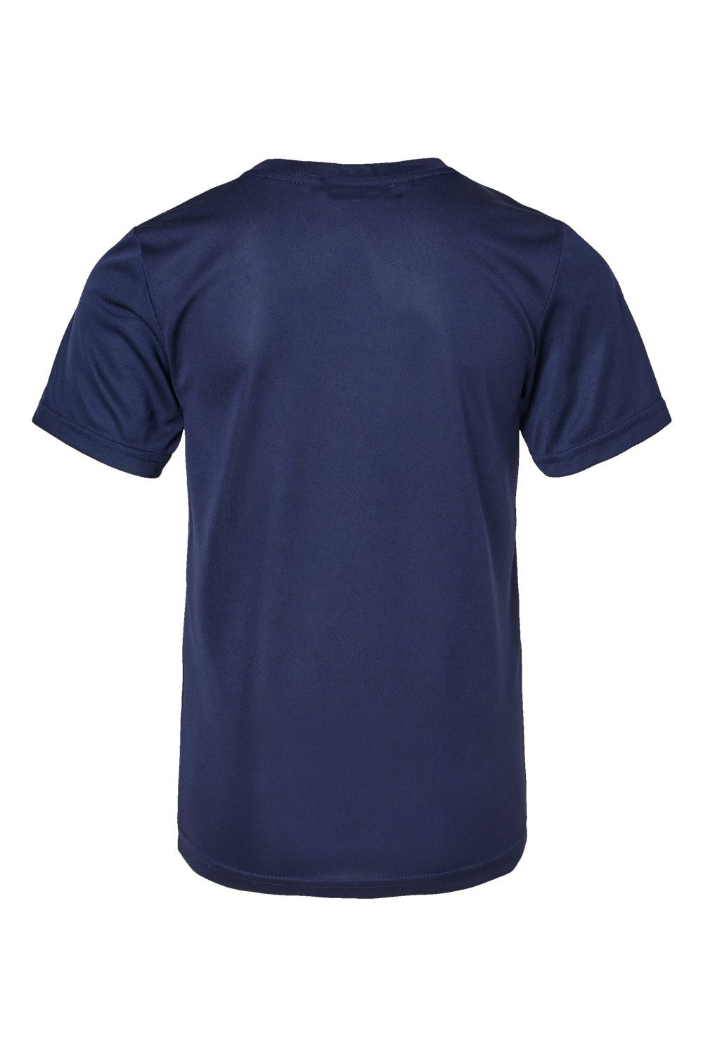 Augusta Sportswear 791 Youth Nexgen Moisture Wicking Short Sleeve Crewneck T-Shirt Navy Blue Flat Back