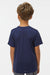 Augusta Sportswear 791 Youth Nexgen Moisture Wicking Short Sleeve Crewneck T-Shirt Navy Blue Model Back