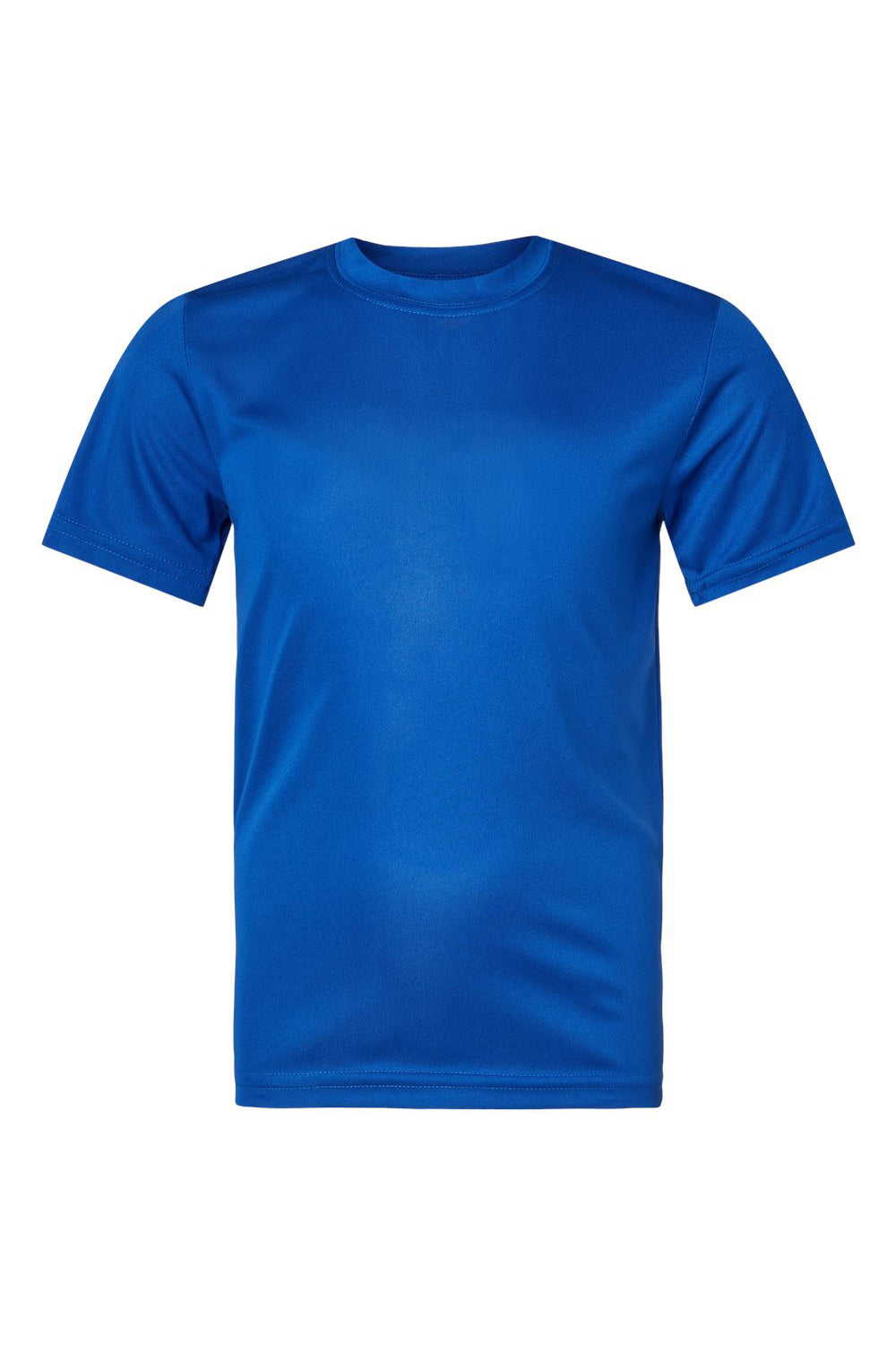 Augusta Sportswear 791 Youth Nexgen Moisture Wicking Short Sleeve Crewneck T-Shirt Royal Blue Flat Front