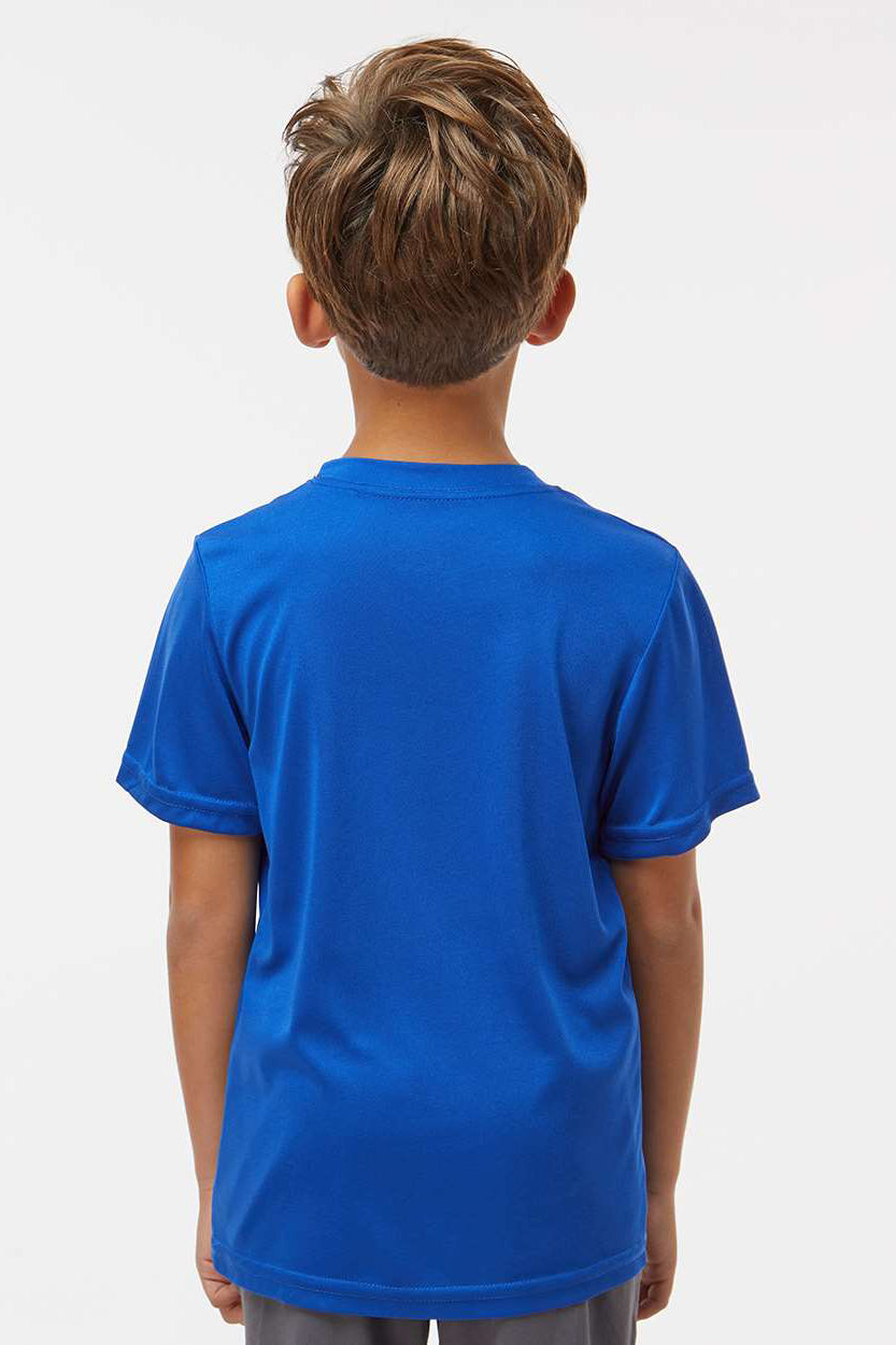Augusta Sportswear 791 Youth Nexgen Moisture Wicking Short Sleeve Crewneck T-Shirt Royal Blue Model Back