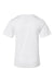 Augusta Sportswear 791 Youth Nexgen Moisture Wicking Short Sleeve Crewneck T-Shirt White Flat Back