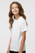 Augusta Sportswear 791 Youth Nexgen Moisture Wicking Short Sleeve Crewneck T-Shirt White Model Side