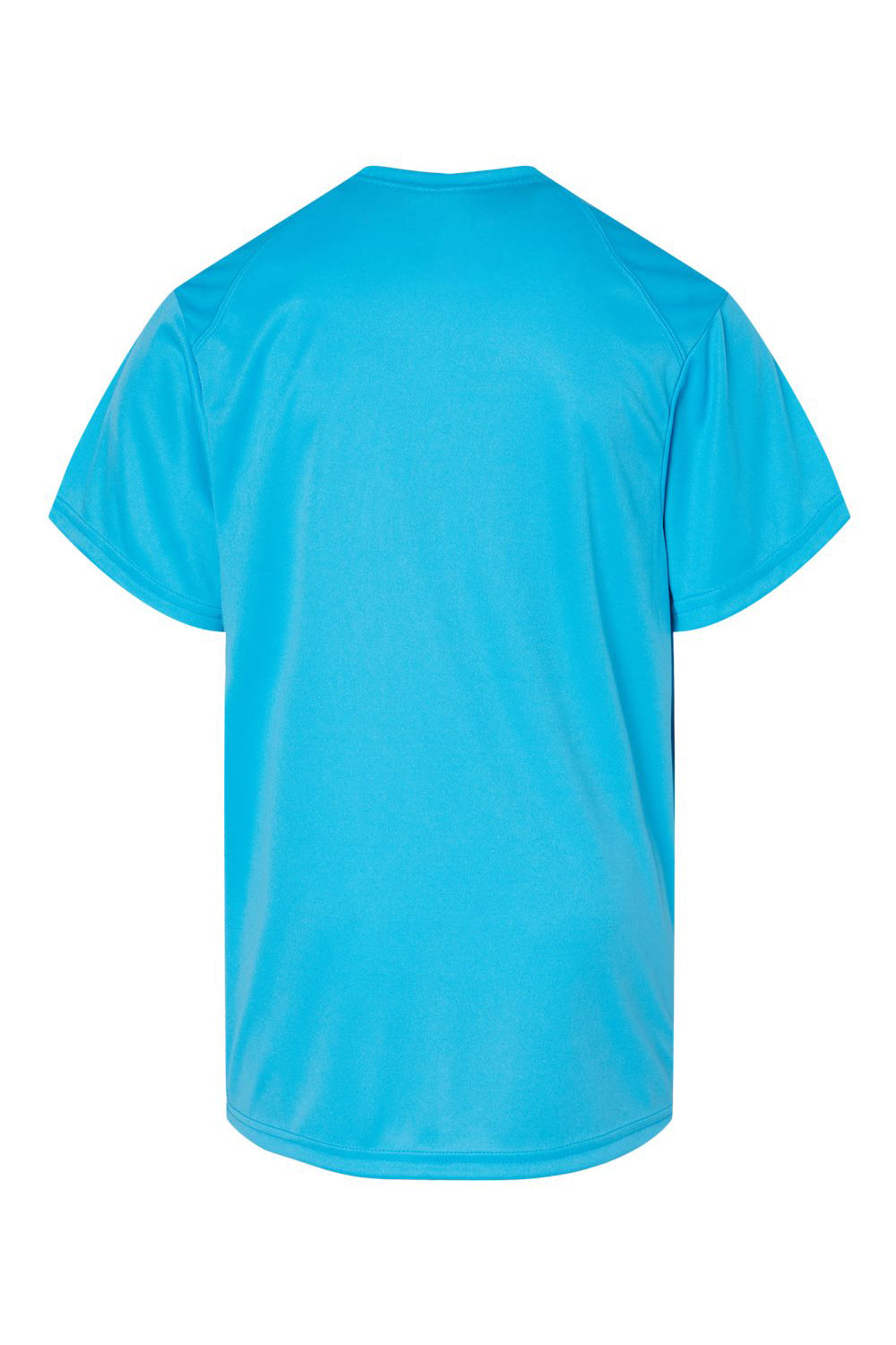 Badger 2120 Youth B-Core Moisture Wicking Short Sleeve Crewneck T-Shirt Electric Blue Flat Back