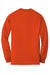 Gildan 8400 Mens DryBlend Moisture Wicking Long Sleeve Crewneck T-Shirt Orange Flat Back
