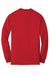 Gildan 8400 Mens DryBlend Moisture Wicking Long Sleeve Crewneck T-Shirt Red Flat Back