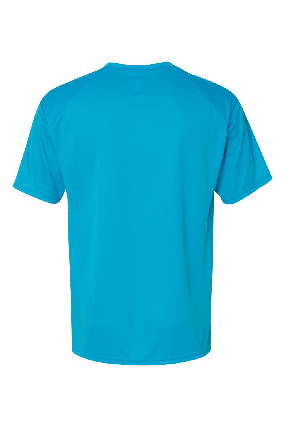Badger 4120 Mens B-Core Moisture Wicking Short Sleeve Crewneck T-Shirt Electric Blue Flat Back