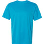 Badger Mens B-Core Moisture Wicking Short Sleeve Crewneck T-Shirt - Electric Blue - NEW