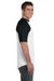 Augusta Sportswear 423 Mens Short Sleeve Crewneck T-Shirt White/Black Model Side
