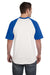 Augusta Sportswear 423 Mens Short Sleeve Crewneck T-Shirt White/Royal Blue Model Back